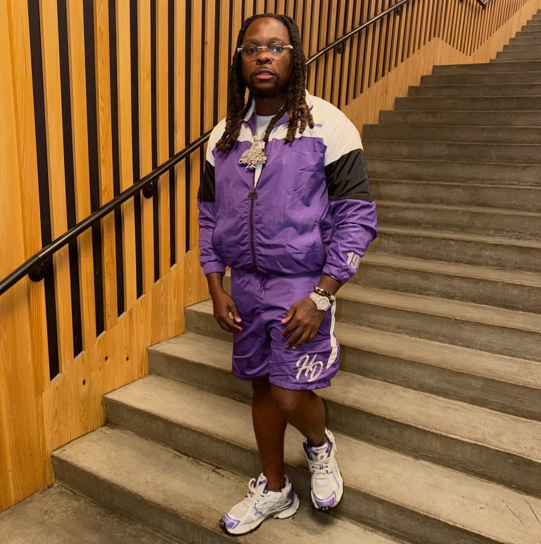 Cash Flow Short Set - Purple/White/Black