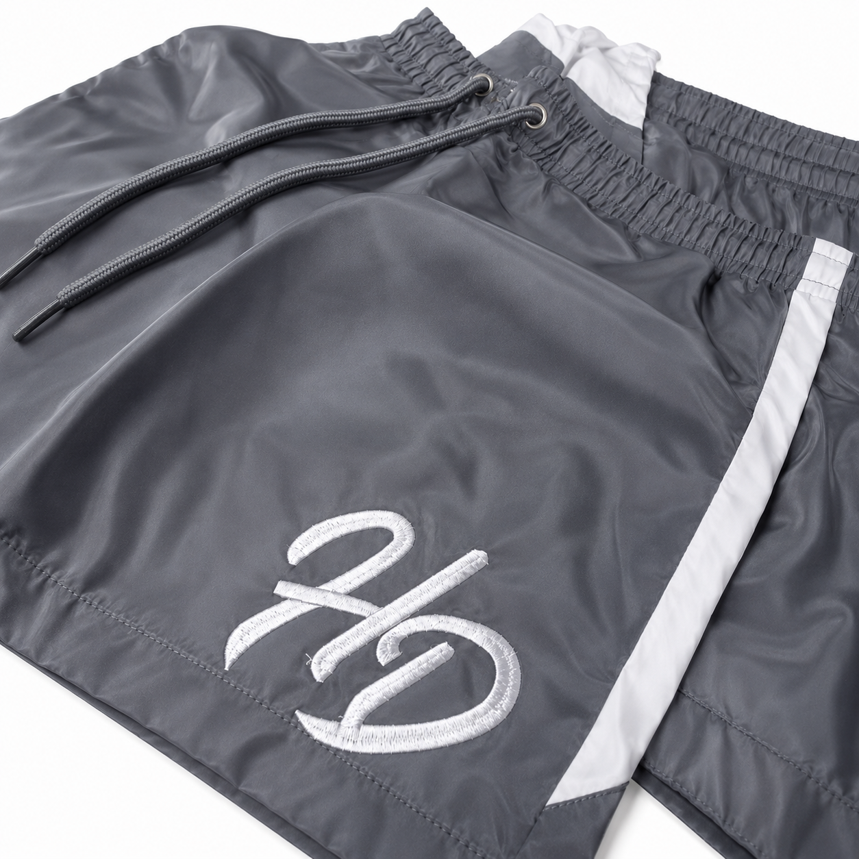 Cash Flow Short Set - Grey/White