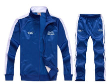 Load image into Gallery viewer, Hustler Dreams Tracksuit - Blue &amp; White
